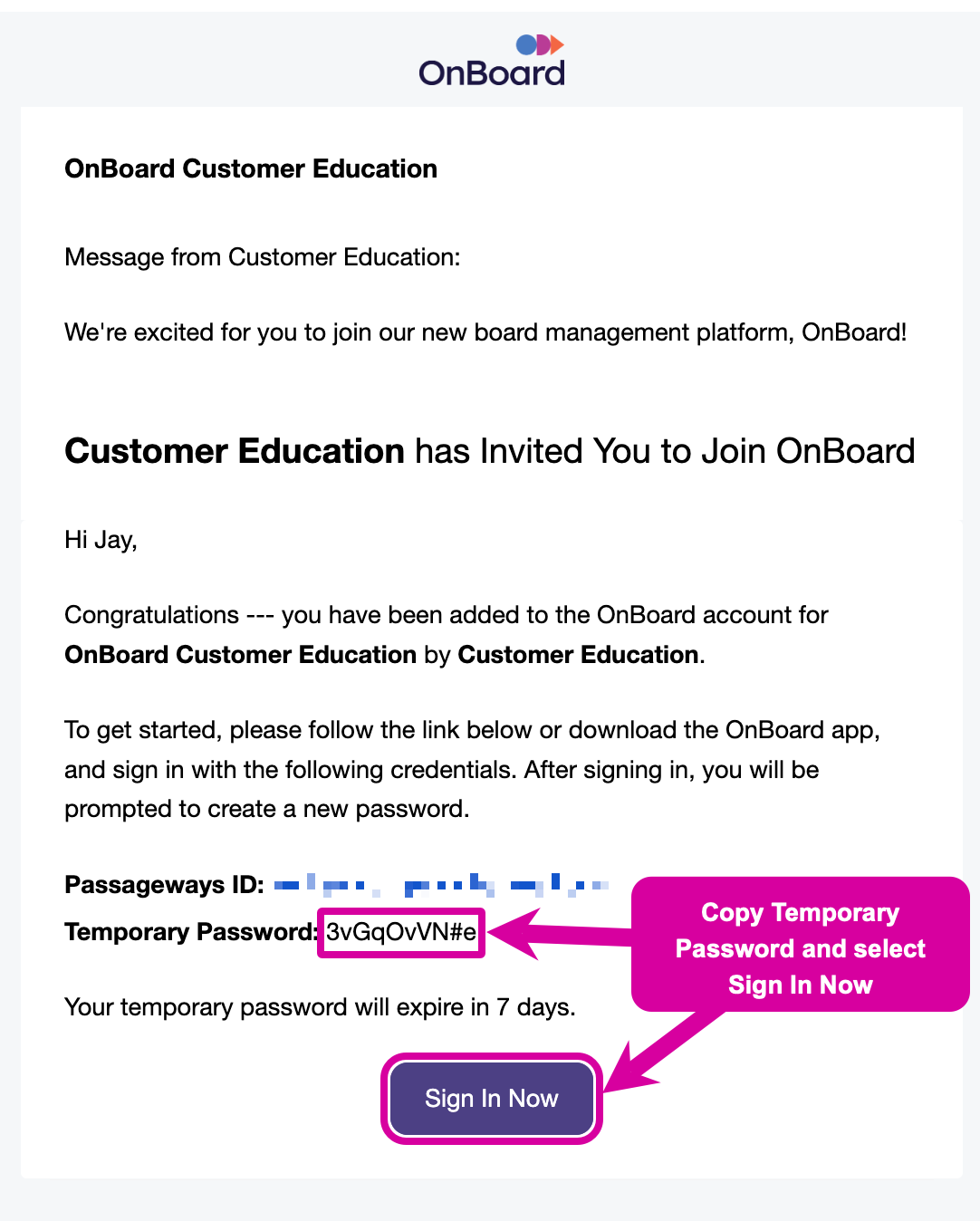 Accepting Your OnBoard Invitation OnBoard Help Center