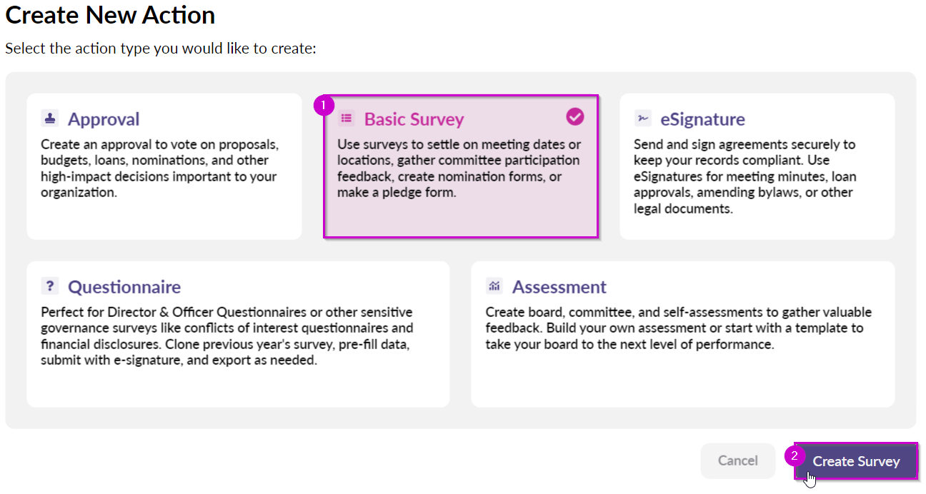 Creating and Managing Surveys – OnBoard Help Center